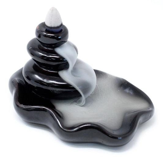 Suport decorativ pentru conuri parfumate – Large Pebbles into Pool