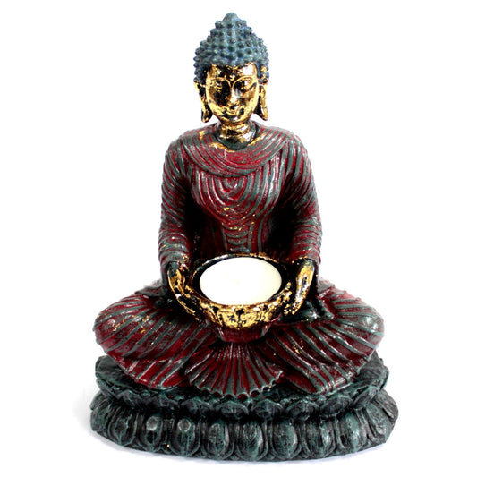 Buddha Devot – suport lumânare decorativ