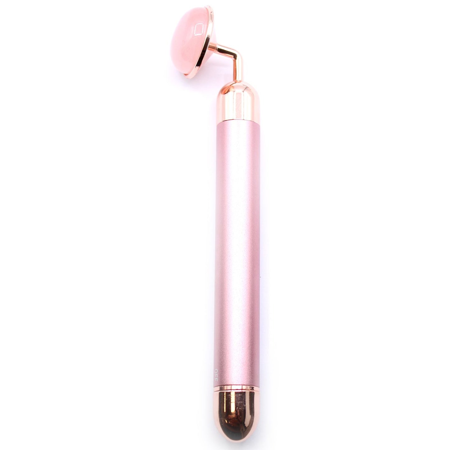 Dispozitiv de Vibrații cu Piatră Naturală de ROSE QUARTZ – pentru Masaj Facial și Relaxare