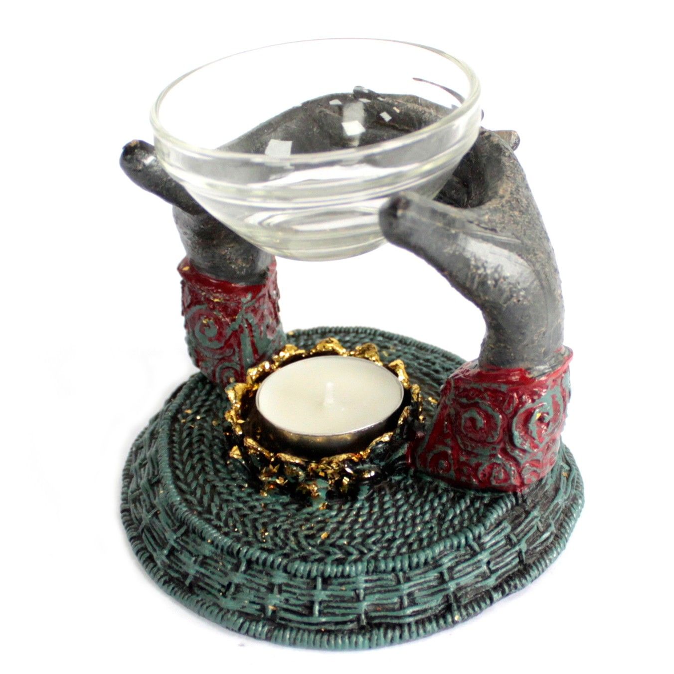 Arzător pentru uleiuri aromatice Buddha Antic – Mâini Oferite
