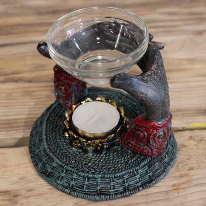 Arzător pentru uleiuri aromatice Buddha Antic – Mâini Oferite